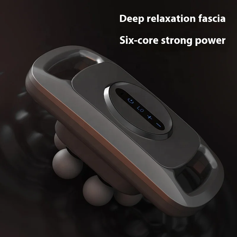 6 ball portable massager with red light therapy - deep muscle massager for body and face