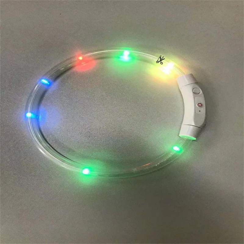 Luminous LED light collar - USB rechargeable