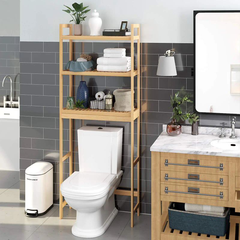 6 style bathroom storage racks and cabinets - over the toilet space saving storage