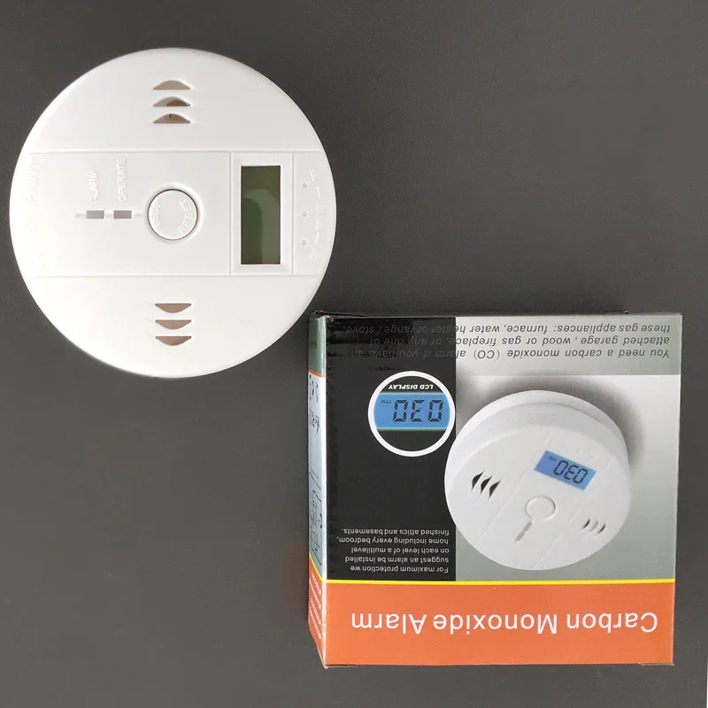 Battery powered carbon monoxide detection alarm for home security