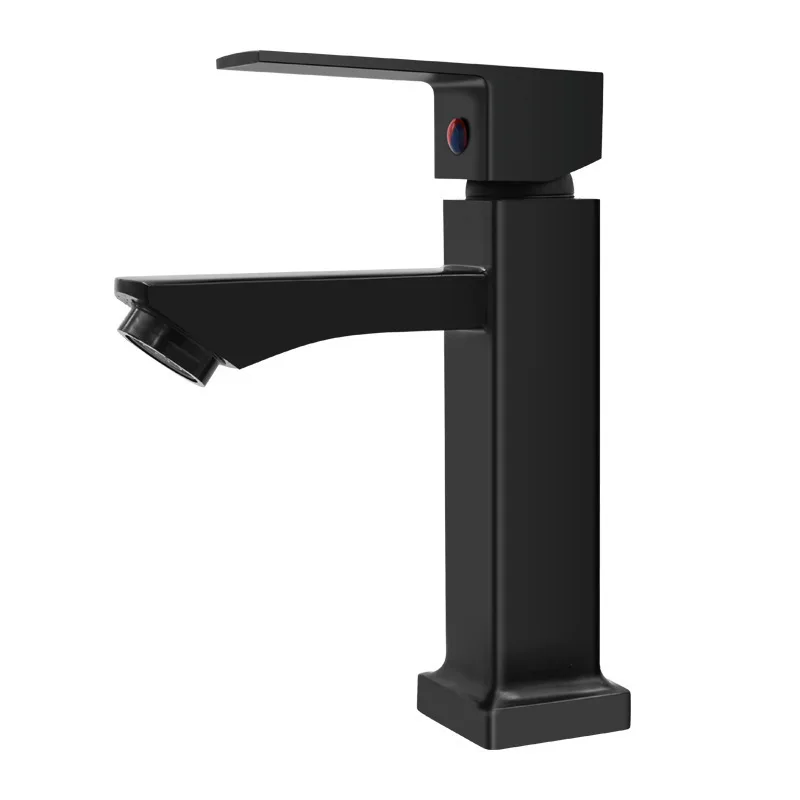 Stainless steel faucet tap with hot and cold direction indicator