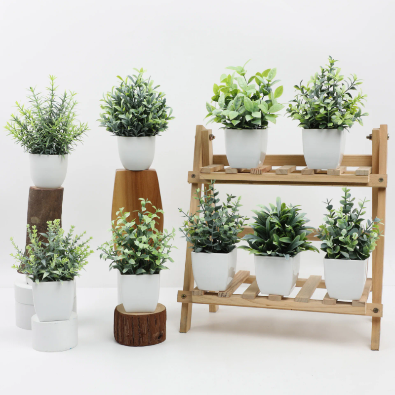 Mini artificial eucalyptus plants - beautiful greenery for home spaces