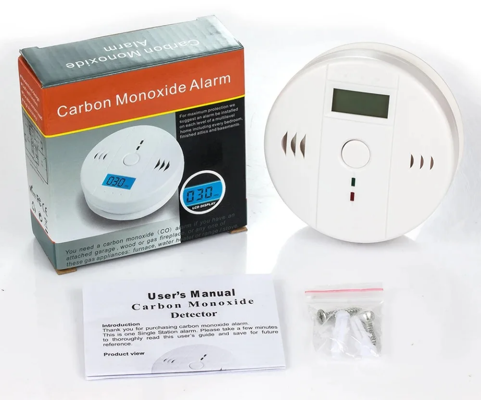 Battery powered carbon monoxide detection alarm for home security