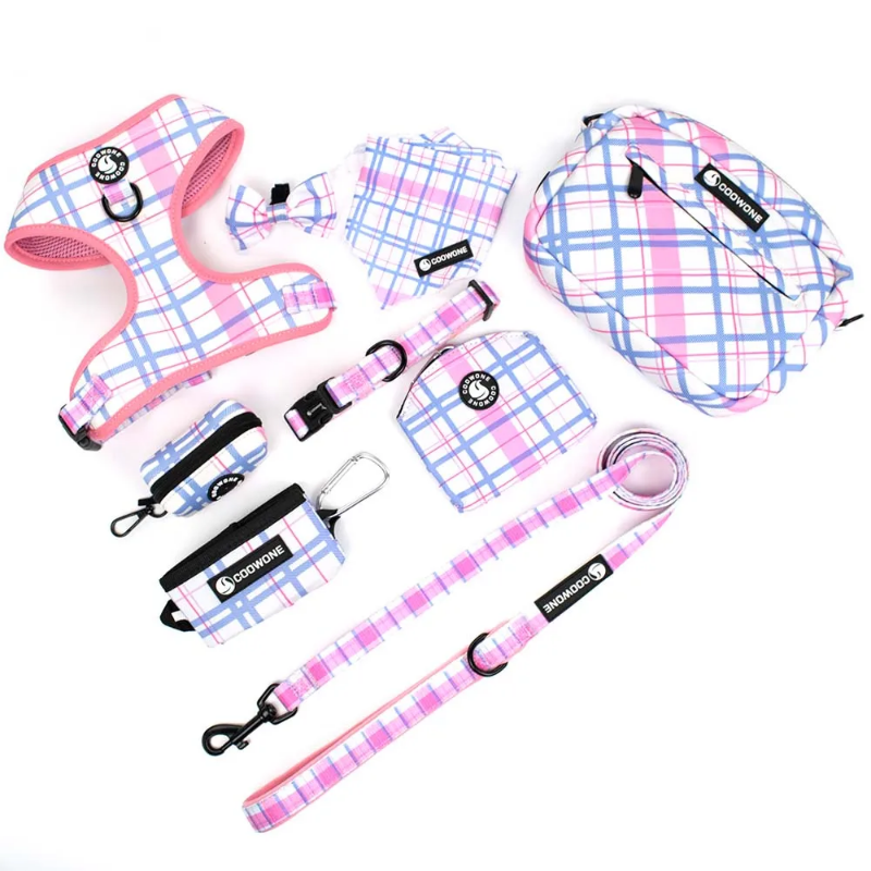 Dog walking kit with harness, treat bag, leash and more!