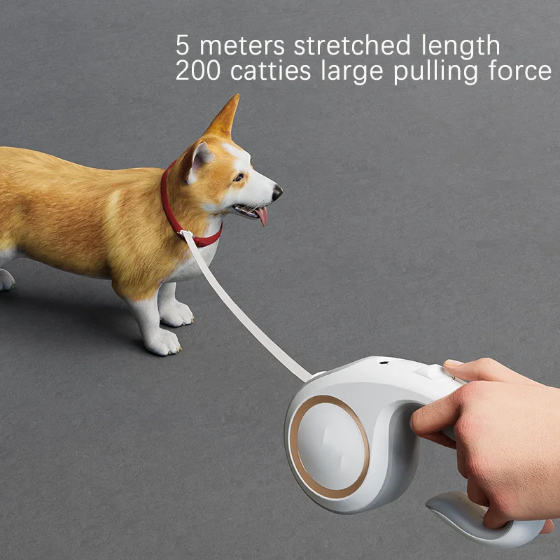 Durable and retractable 5m leash - automatic retractable mechanism