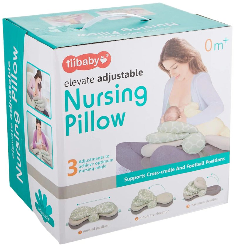 Portable and 3 layer adjustable nursing pillow, comfort for baby and hands free for you