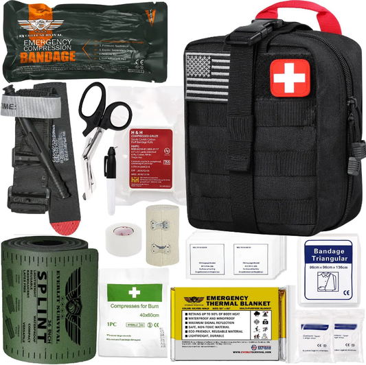 First aid utility bag - emergency camping supplies