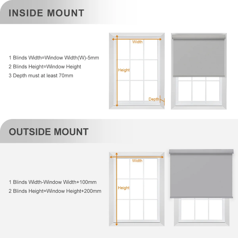 Smart WiFi, remote control electric blinds - blackout and heat conserving