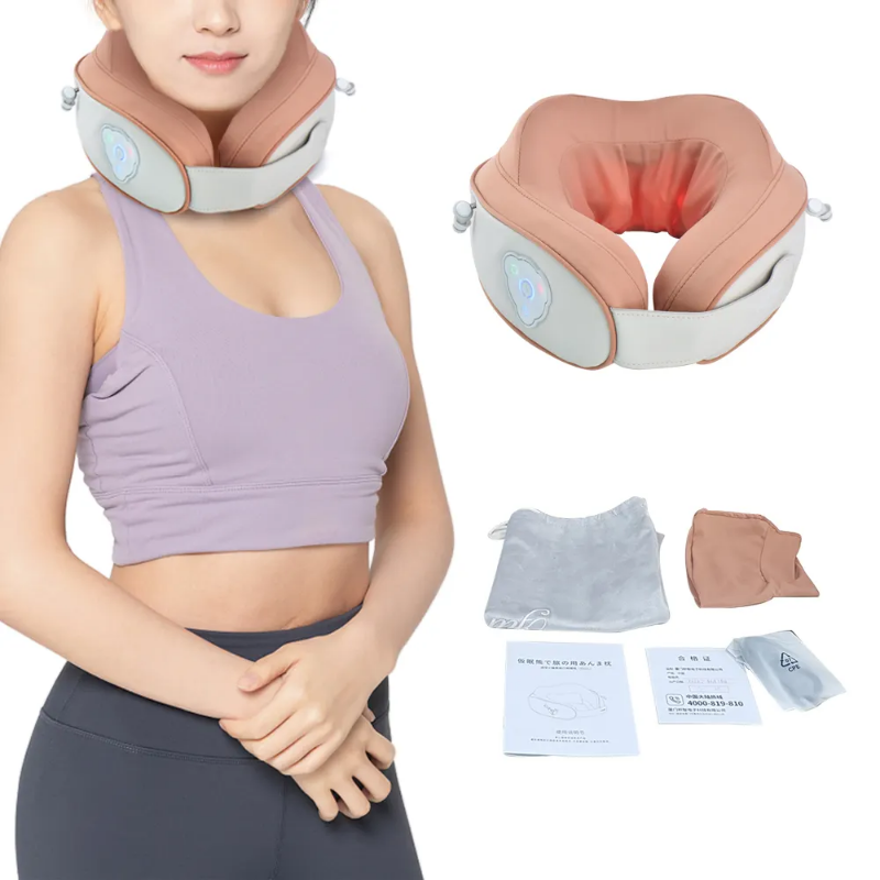 Travel wireless neck massage - portable, heated and adjustable