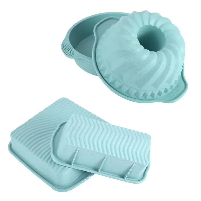 6PCS silicone food grade cakes and bread pans - ideal for beginner bakers