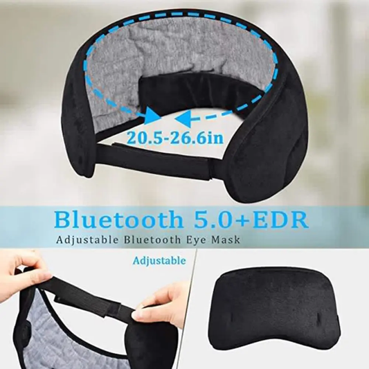 Bluetooth headset plush eye mask - comfortable sleeping mask, machine washable