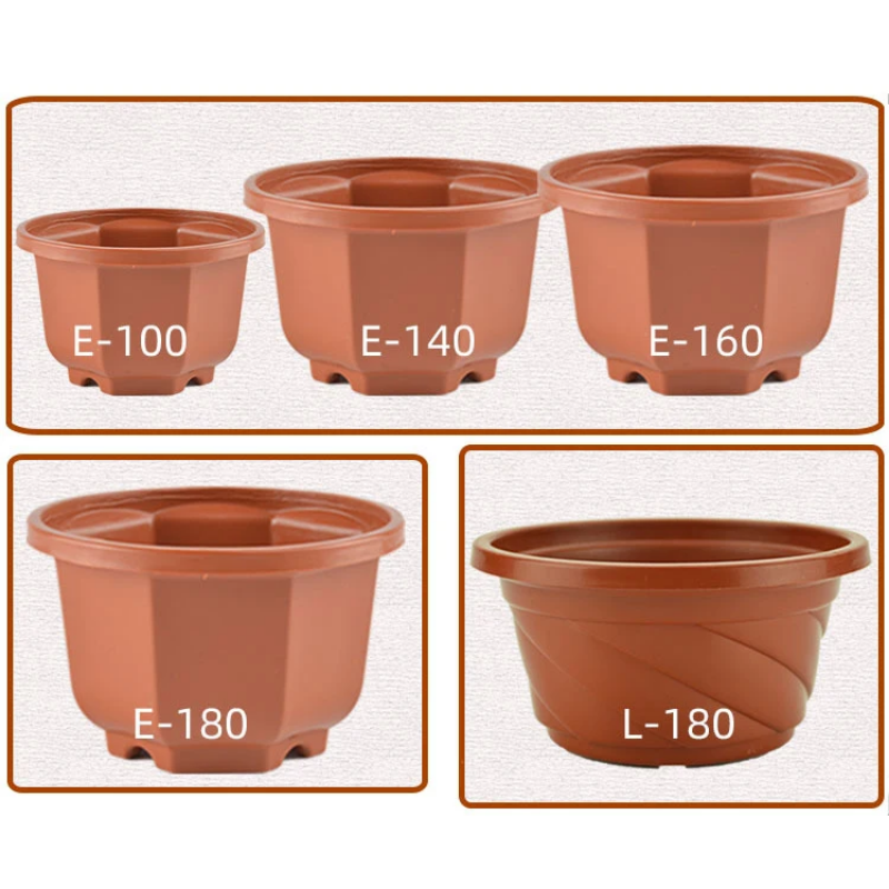 Hanging plant pots, plastic wall hanging planters with drain holes