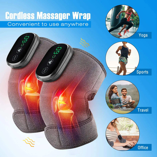 3 in 1 electric rechargeable heating knee massager