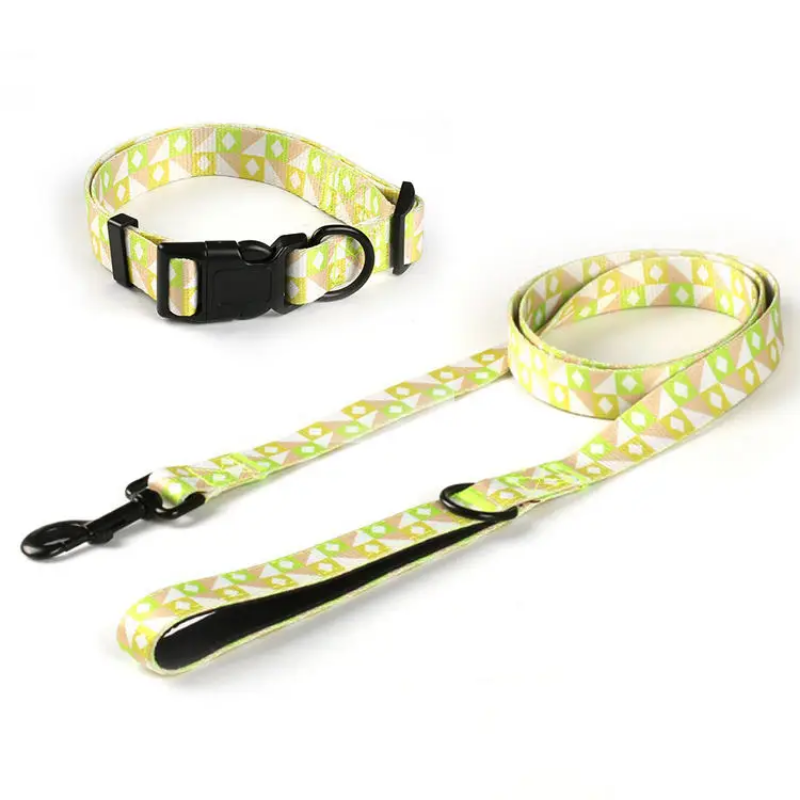 Matching collar and leash set - 3 sizes available