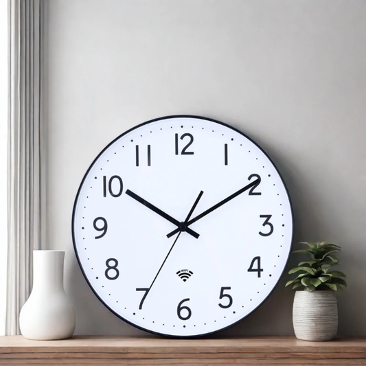 WiFi changeable decorative wall clock, modern design