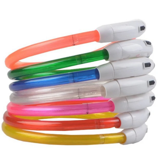 Luminous LED light collar - USB rechargeable