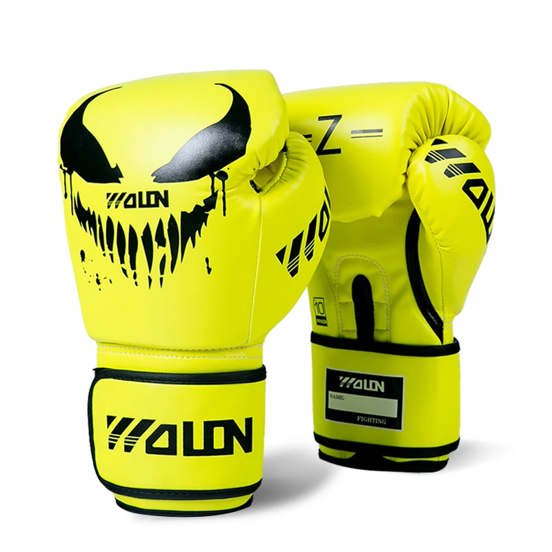 Professional leather boxing and sparring training gloves