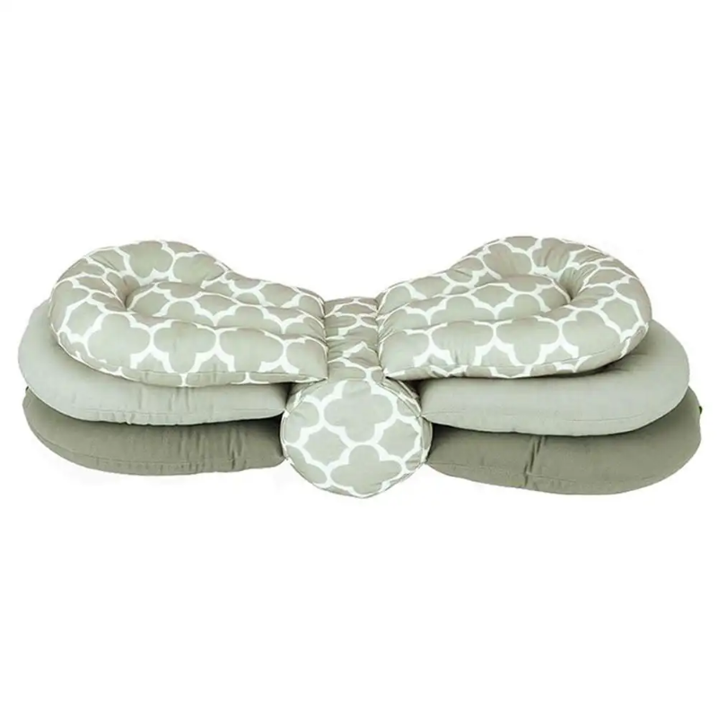 Portable and 3 layer adjustable nursing pillow, comfort for baby and hands free for you