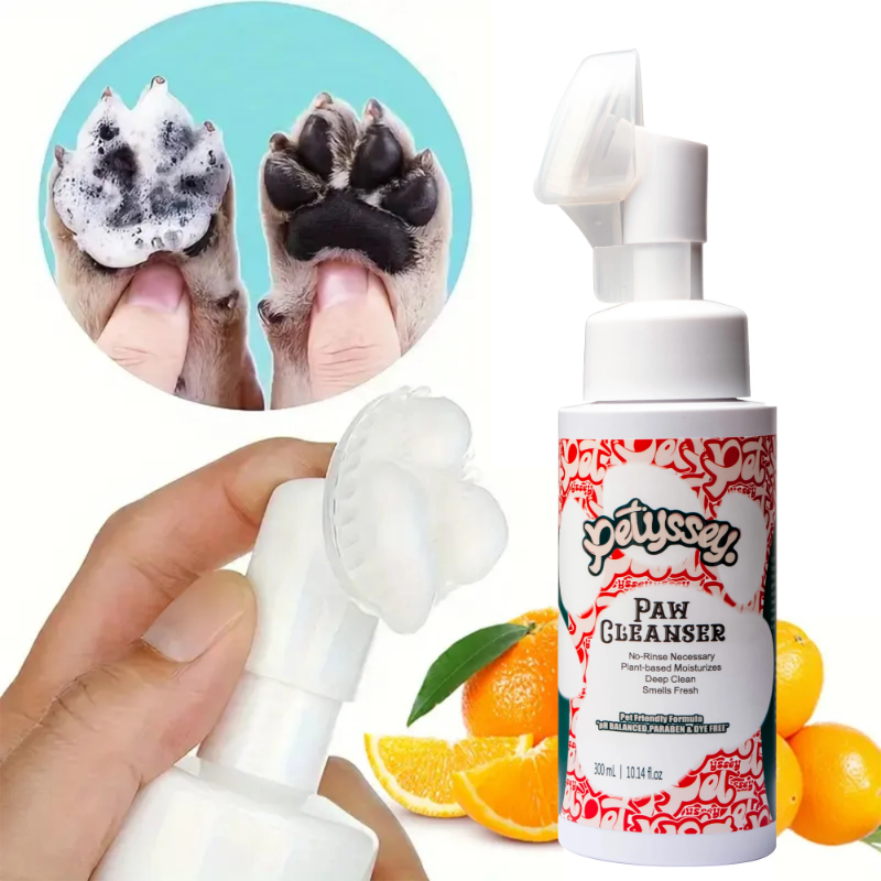 Fast foam pet paw cleaning tool - soothing cleaning balm