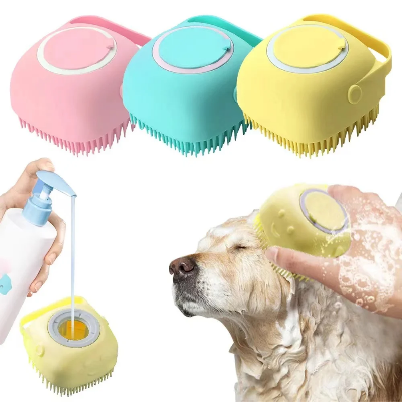 Soap massage and scrubber tool for pet grooming