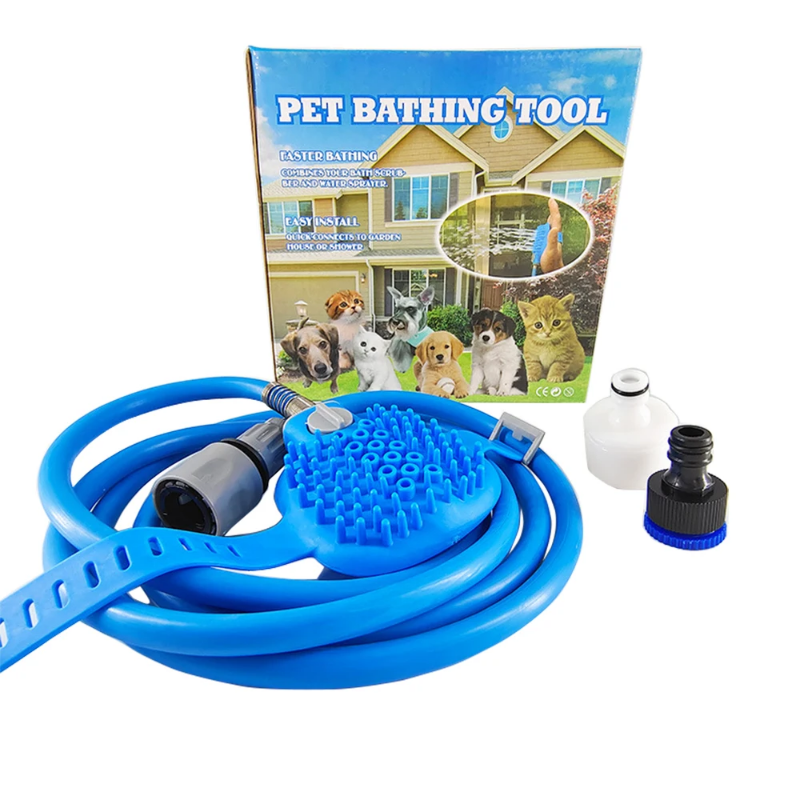 Shower/hose attachment for effective pet bathtime