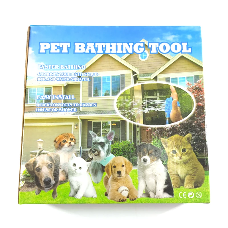 Shower/hose attachment for effective pet bathtime