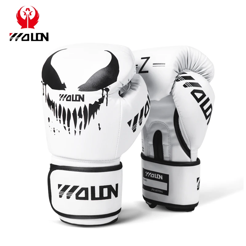 Professional leather boxing and sparring training gloves