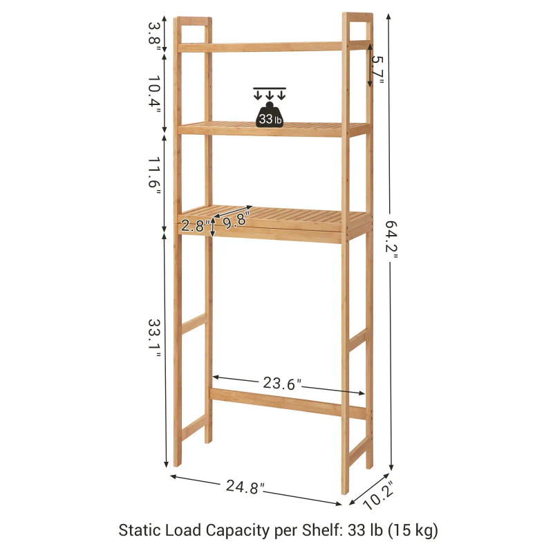 6 style bathroom storage racks and cabinets - over the toilet space saving storage