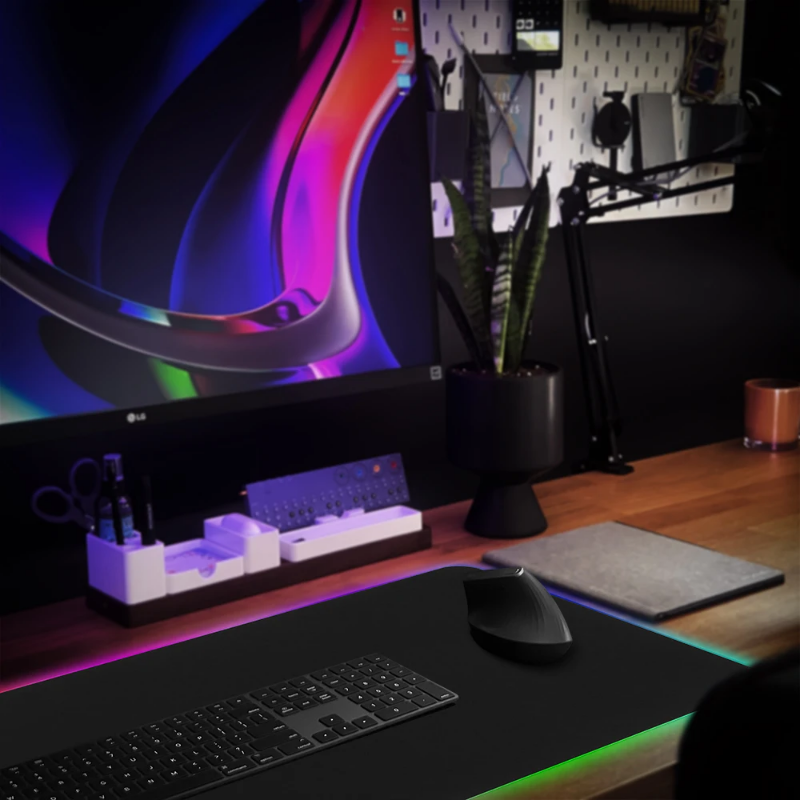 RGB gaming mouse and keyboard pad - stylish and desk protective