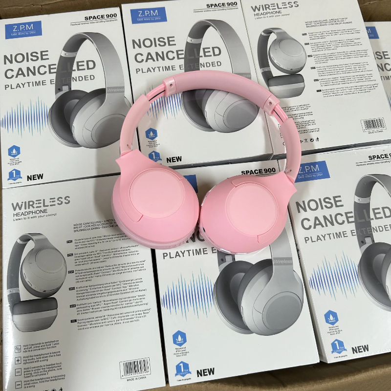 Wireless Bluetooth headphones, noise cancelling with built in microphone