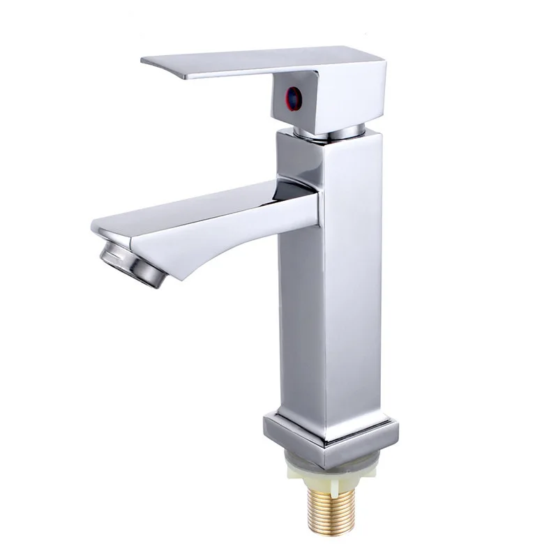 Stainless steel faucet tap with hot and cold direction indicator