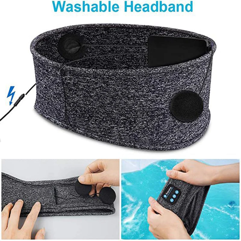 Ultra comfort Bluetooth headband for gym an sleeping - machine washable