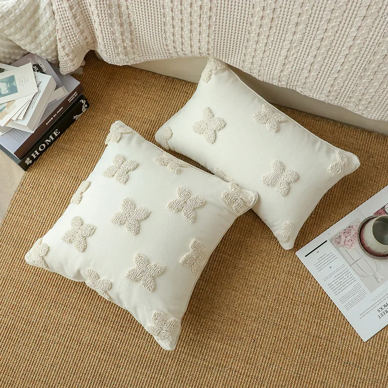 Tufted decorative pillow covers - luxury soft design