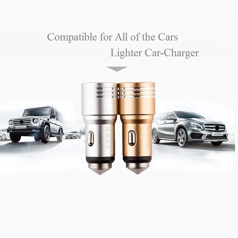 Lighter port double USB car charger - lightning fast charger