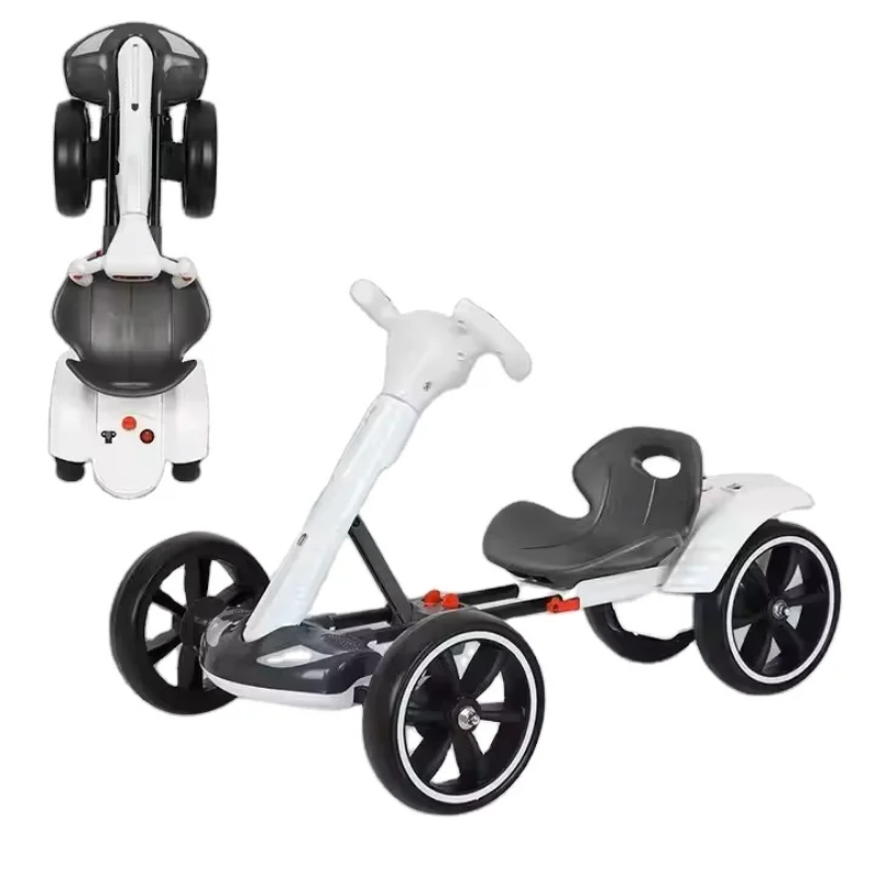 Outdoor racing go kart - foldable and with parental master remote control