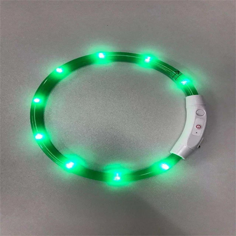 Luminous LED light collar - USB rechargeable