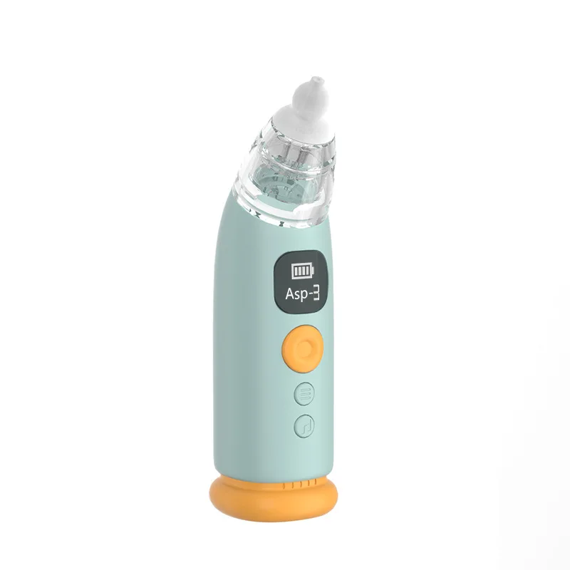 Electric nasal aspirator with filter for infants - gentle suction and easy cleaning