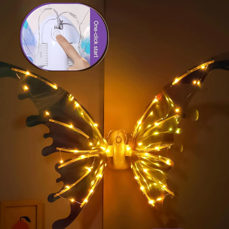 Gorgeous adjustable fairy wings for make-believe play