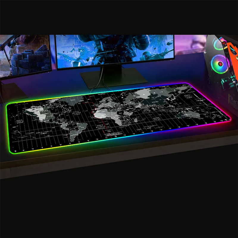 RGB gaming mouse and keyboard pad - stylish and desk protective