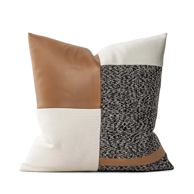 24" modern design throw pillow covers with embroidery