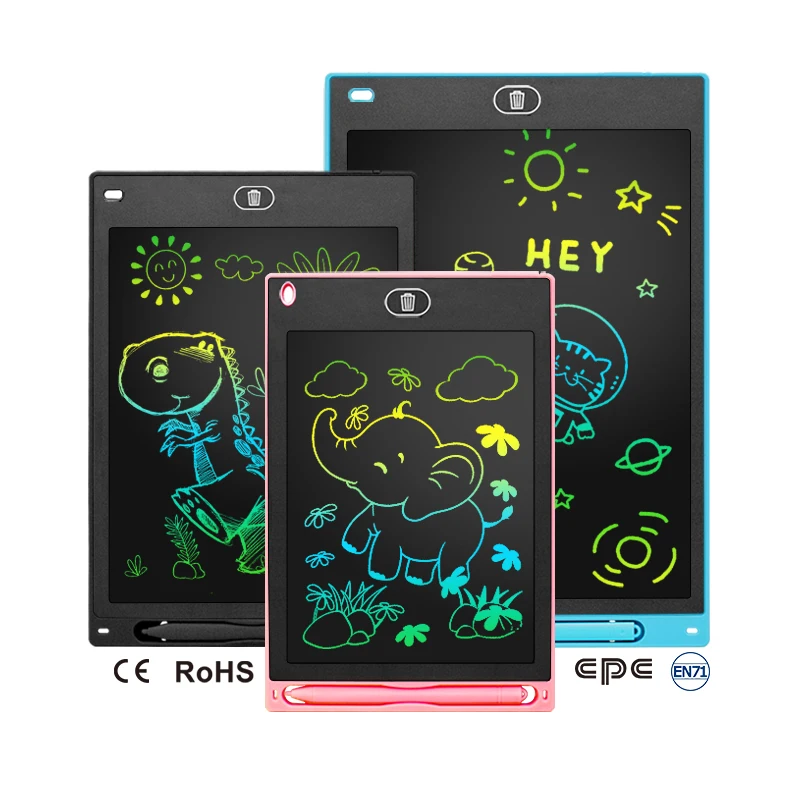 LCD display screen kids learning tablet with removable stylus