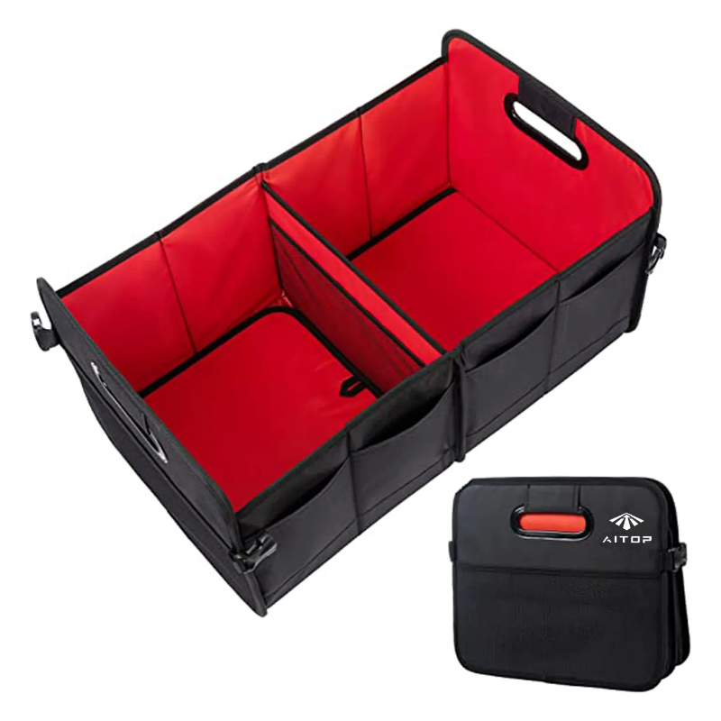 Portable and collapsible, waterproof large folding organisation caddy for cars