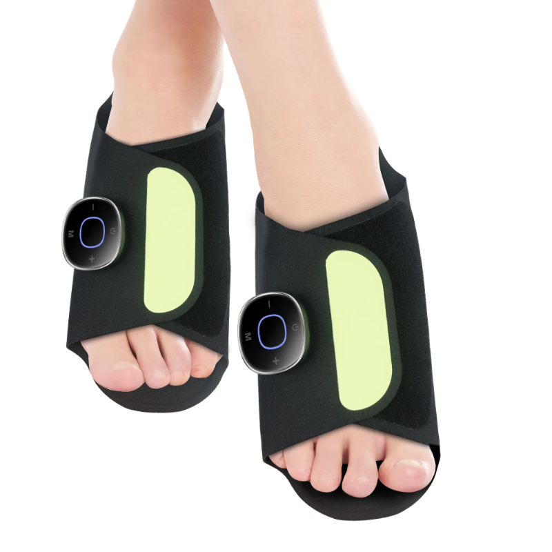 Relaxing, blood circulation promoting portable foot massager