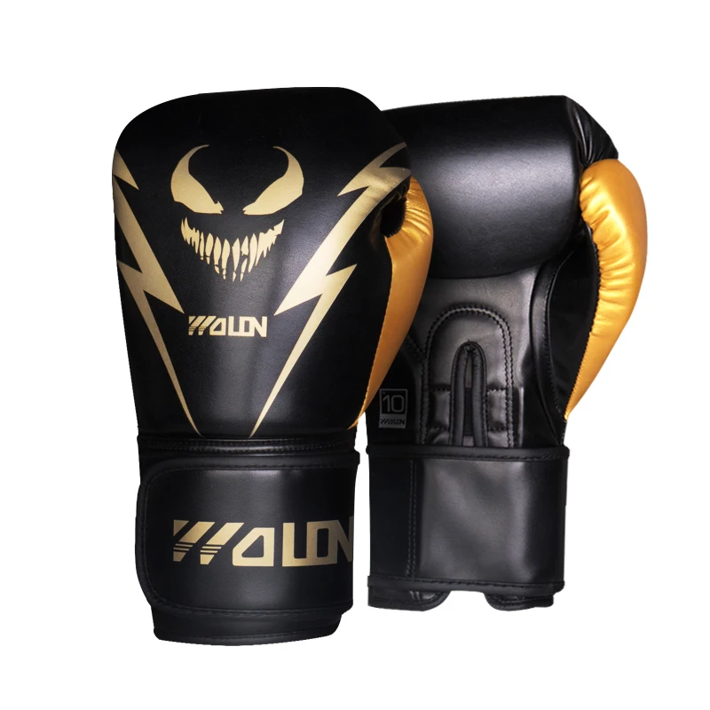 Professional leather boxing and sparring training gloves