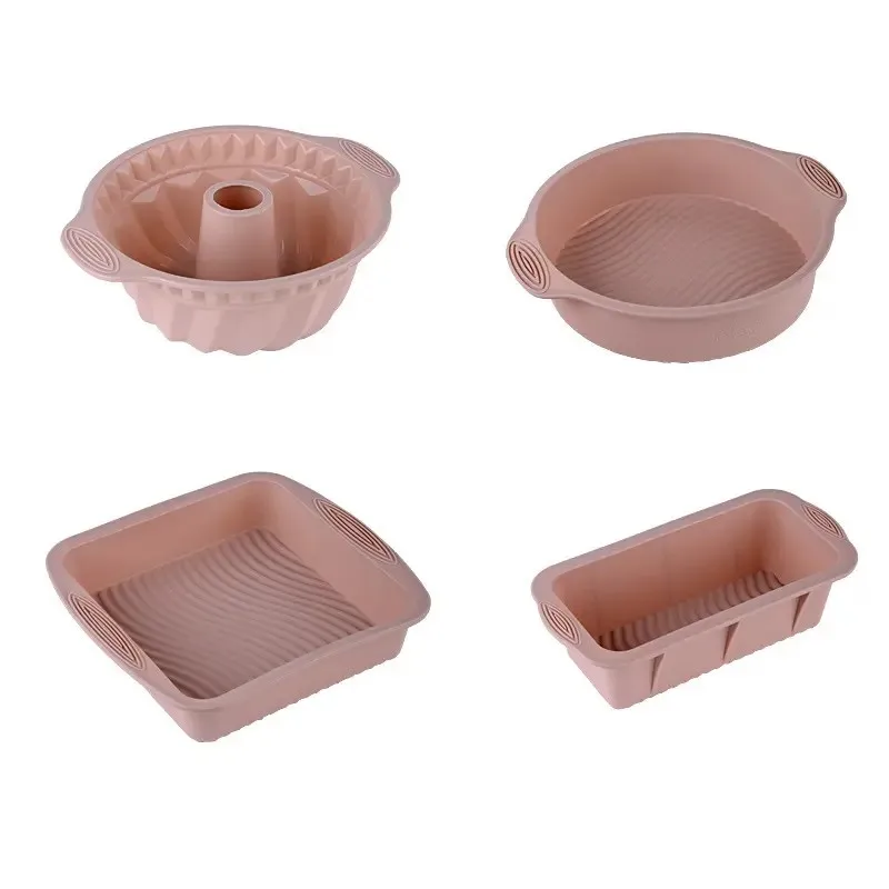 6PCS silicone food grade cakes and bread pans - ideal for beginner bakers