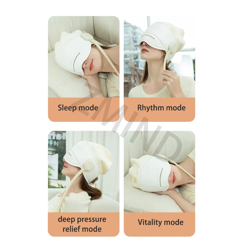 4 modes massaging mask, breathable and stretchy material for ideal comfort