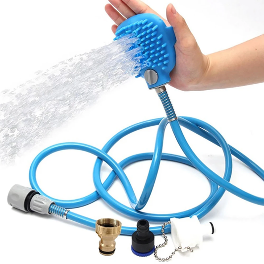 Shower/hose attachment for effective pet bathtime