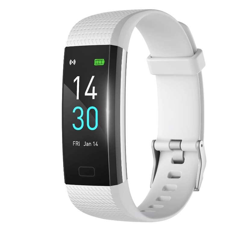 Fitness smart watch with app, touch screen, waterproof design