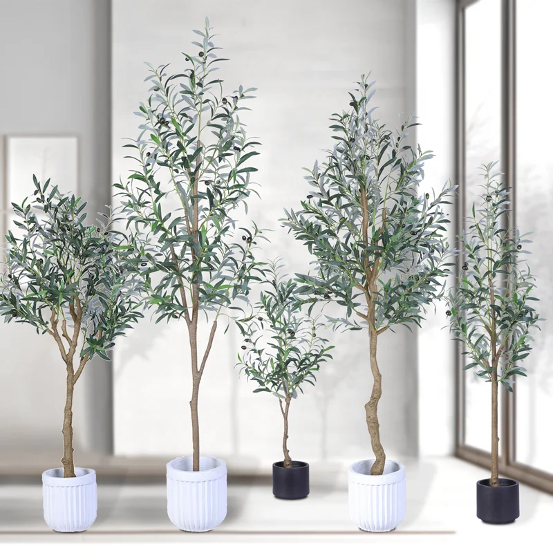 Fake decorative trees for gap filling - 5 tree designs in pots