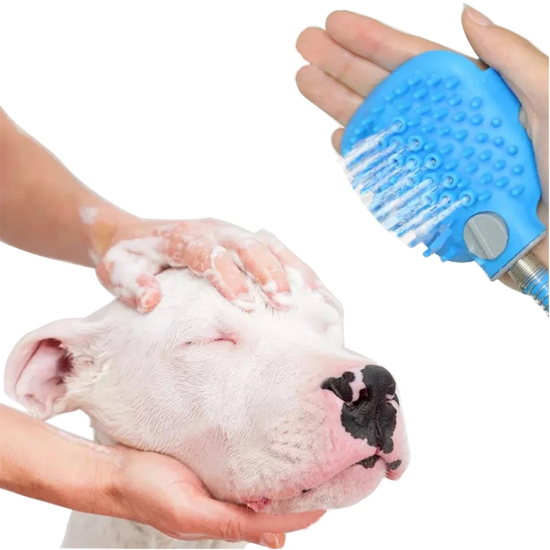 Shower/hose attachment for effective pet bathtime